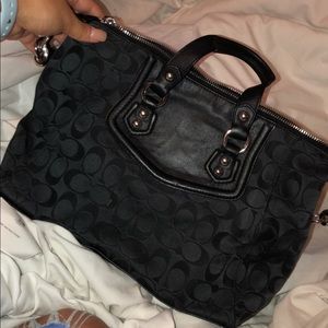 Black coach purse